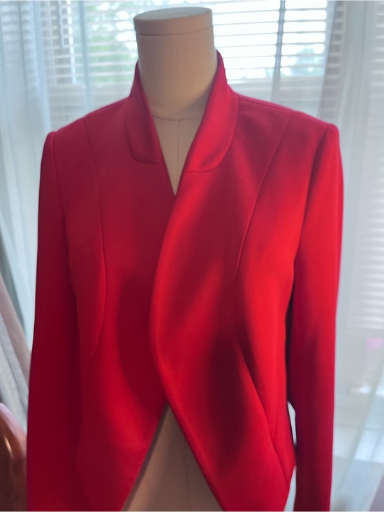 Thalia Sodi Jackets & Blazers - Thalia Sodi Vibrant Red Open-Front Blazer